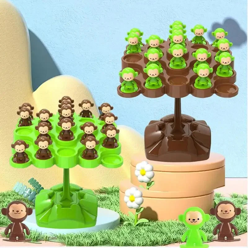 Creative Balancing Tree Toy - Digital Monkey Balance Scale - Educational Number Board Game - Kids Learning Montessori Math Toy
