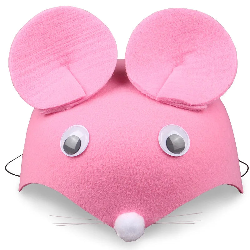 Kids Forest Animal Felt Party Hat – Duck, Bird & Rabbit Carnival Cap | Children's Day Party Costume