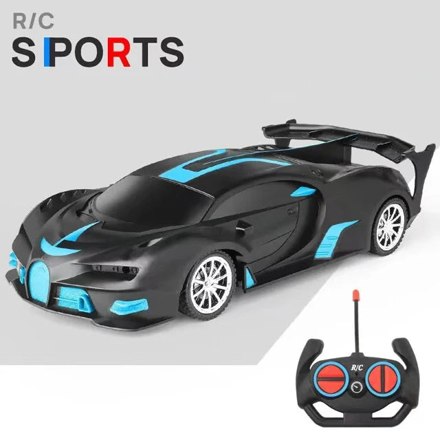 1/18 RC Car with LED Lights and 2.4G Remote Control High-Speed Drift