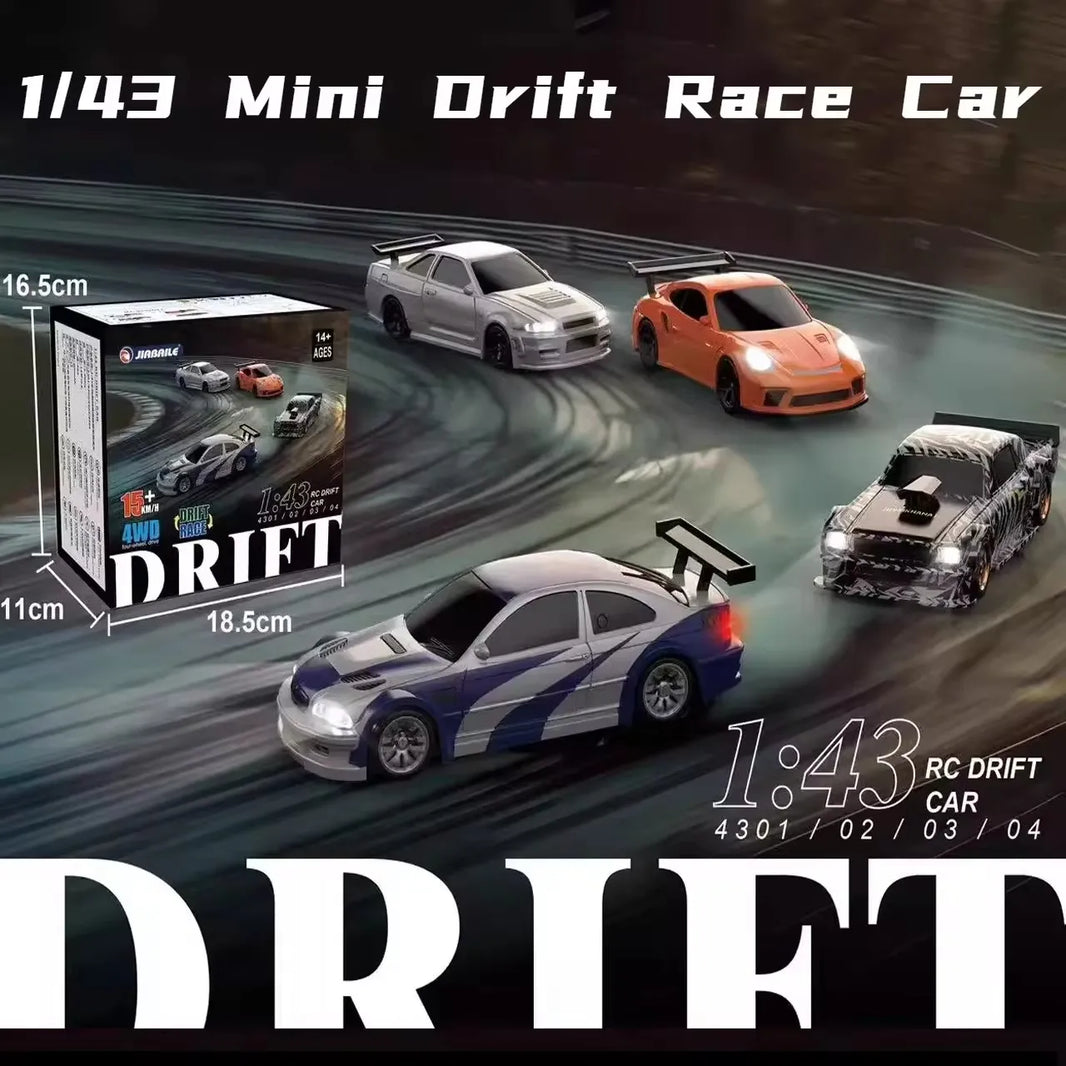 2.4G High-Speed Drift RC Car 1:43 with 4WD Four-Wheel Drive