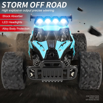 1:16 RC Drift Racing Car Off-Road Alloy Vehicle with 2.4G Remote and LED Lights