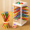 Parent-Child Wooden Stick Battle Puzzle — Two-Player Spatial Thinking Game for Kids Ages 3-12