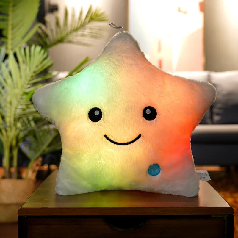 Luminous Star Plush Pillow 24x22cm (9.4x8.7 Inches) LED Light