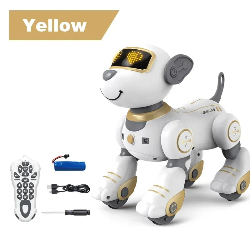 Smart RC Robot Dog Toy – Voice Remote Control Singing and Dancing Puppy for Kids