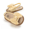 Infant Non-Slip First Walkers – 0-18 Months Baby Girls Sweet Flower Sandals, Soft Sole Flat Princess Dress Shoes