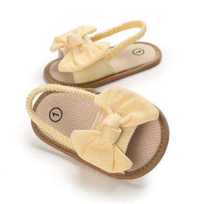 Infant Non-Slip First Walkers – 0-18 Months Baby Girls Sweet Flower Sandals, Soft Sole Flat Princess Dress Shoes