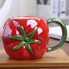 1-Piece Ceramic Kids Fruit Mug — Strawberry, Pumpkin & Pineapple Handgrip Coffee & Milk Cup | Cute Breakfast & Birthday Gift