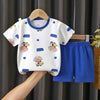 Summer Baby Clothes Set – Casual Baby Boy Clothing Set with T-shirt & Shorts – Kids Unisex Short Sleeve Sports Outfit – Infant Baby Girl Clothes