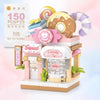 Street View Restaurant and Dessert Coffee Shop Building Blocks – Food House Model Toy for Kids
