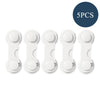 5PCS Child Safety Lock Baby Drawer Lock Baby Safety Home Child Protection Cabinet Anti-pinch Refrigerator Lock Buckle