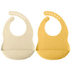 2PCS Silicone Baby Bibs for Toddlers – Waterproof, Solid Color, Adjustable Feeding & Burp Cloths for Newborns & Drooling Scarf - Kidzy Market