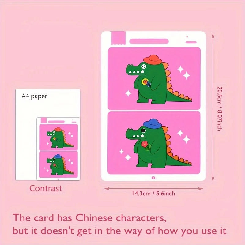 Educational Fault Finding Game Reusable Wiping Paper for Focus and Attention Training