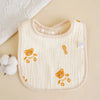 Newborn Baby U-Shaped Bibs | 6 Layers Cotton Gauze Saliva Towel, Bandana Scarf for Boys & Girls, Drool Feeding Burp Cloth - Kidzy Market