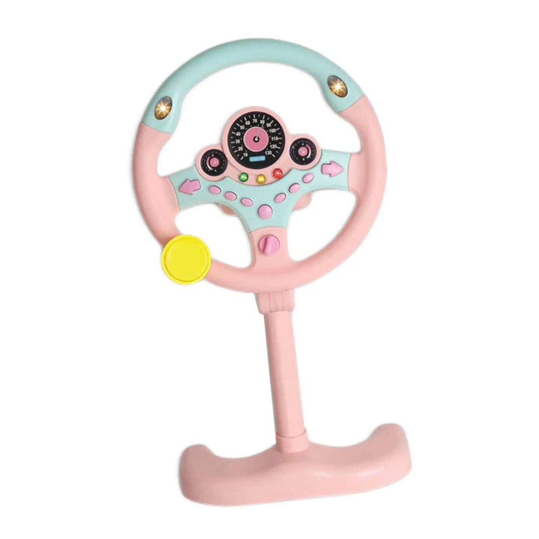 Simulated Kids Steering Wheel Toy with Light and Sound Gift