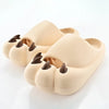 Women's Cat Claw Slides – Cute Kawaii Non-Slip EVA Beach & Bathroom Slippers, Soft Sole Indoor/Outdoor