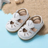Summer Infant Sandals – Baby Girls’ Anti-Collision Toddler Shoes, Soft Bottom Genuine Leather Beach Sandals for Kids