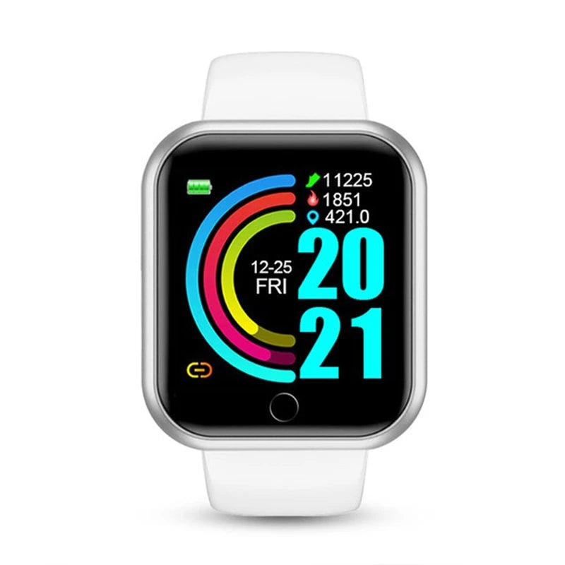 Multi-Color Smart Watch for Children Boys and Girls Fashion LED Digital Wristwatch Silicone Strap Sport Watch
