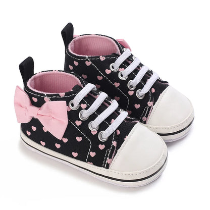 Spring and Autumn Women's Baby Casual Sports Shoes Soft Sole Anti-Slip Indoor and Outdoor First Step Walking Shoes