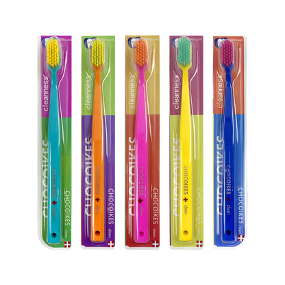 5PCS Ultra-Soft Microfiber Toothbrush Set - Swiss-Style High Density Manual Toothbrush for Gentle Cleaning and Gum Care