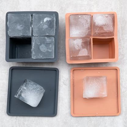 Food Grade Soft Silicone Square Ice Tray Mold - Newborn Feeding Bowl, Solid Color Fresh Food Container, Children's Tableware (BPA-Free)