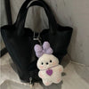 Kawaii Sanrio Pilot Dog Plush Keychain, Cute Pochacco Bow Bag and Car Mirror Pendant