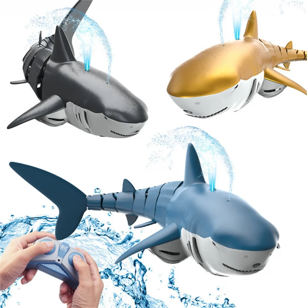 RC Shark Submarine Toy – Waterproof Remote Control Whale for Bathtub and Pool