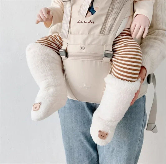 Winter Baby Socks – Thick Warm Plush Knee-High Socks with Anti-Slip Sole (Newborn & Toddler, Autumn/Winter)