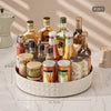 360 Rotating Seasoning Storage Rack Multifunction Pantry Cabinet Turntable Organizer Tray