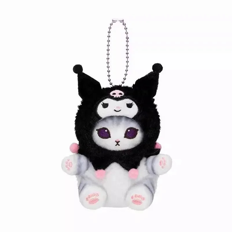 Sanrio Hello Kitty Gudetama Kero Kero Keroppi Plush Backpack Pendant Keychain Gift