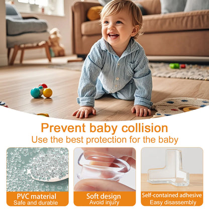 5PCS/10PCS/20PCS Baby Safety Silicone Corner Protectors – Childproof Table Edge Guards