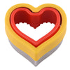 6-Piece Cookie Cutter Set - Dinosaur, Mickey, Heart, Star, Round, Square (Food-Grade)