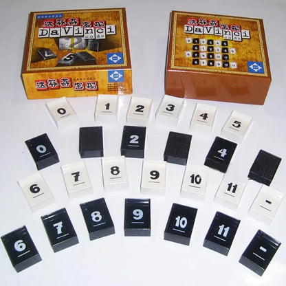 Da Vinci Code Puzzle Game - 2-4 Players, Party Board Game for Reasoning, Gift Toy for Kids, Adults, Family & Friends