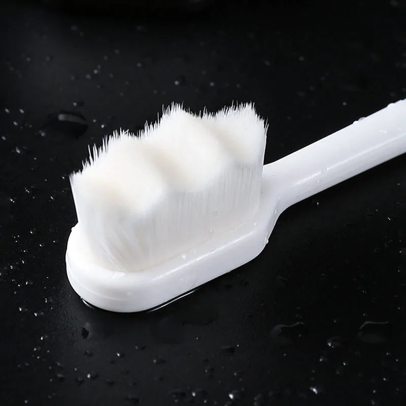 Environmentally Friendly Toothbrush Ultra-fine Soft Flat and Waves Head Deep Cleaning Teeth Adult Kids Manual Toothbrush for Oral Care