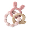 1Pc Baby Silicone Teether Ring - BPA-Free Rattles Bracelet, Food-Grade Cartoon Silicone Teething Toy, Newborn Baby Accessories