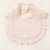 Newborn Baby Bibs & Burp Cloths | Solid Color Toddler Bandana Feeding Bibs, Ruffle Saliva Towel for Drool, Baby Accessories - Kidzy Market
