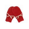 Newborn Baby Shoes Knitted Infant Girls Boys Boots Cute Butterfly-Knot Toddler Walk Bed Shoes Warm 0-18M Accessories Hats Gloves