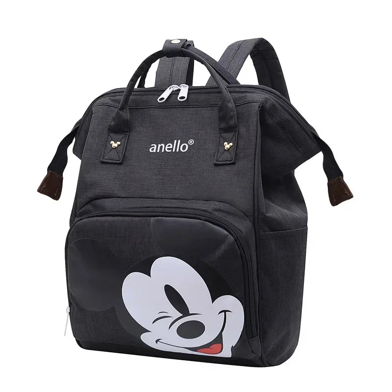 Disney Mickey Mouse Backpack – Cartoon Diaper Bag, Large Capacity Storage Bag for Mother & Baby, Schoolbag for Boys & Girls - Kidzy Market