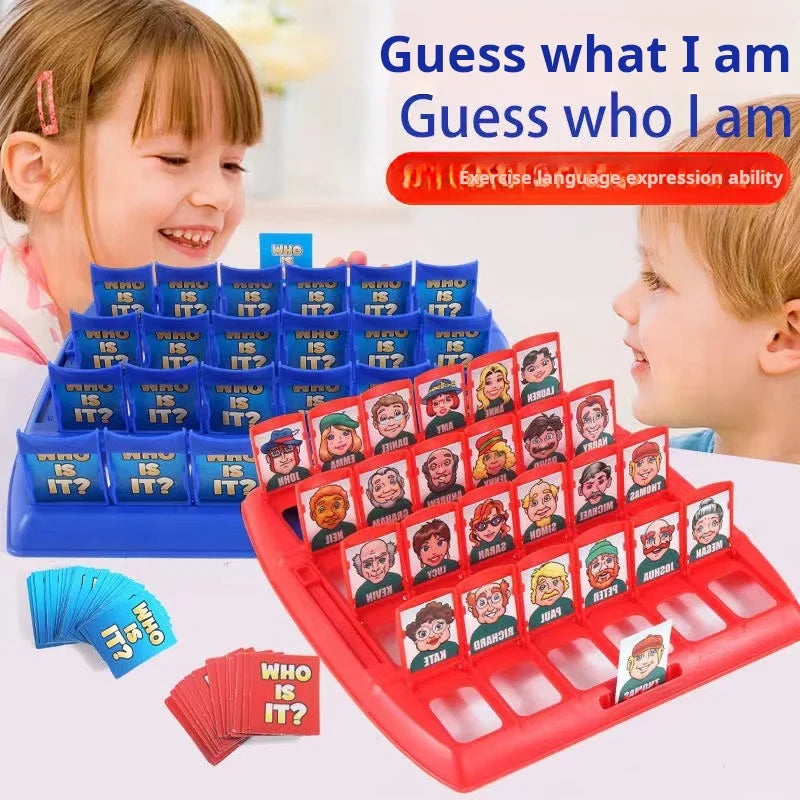 Guess Who Board Game - Kids Parent-Child Logic Reasoning Toy, Interactive Family Party Game with Role Cards, Educational Gift