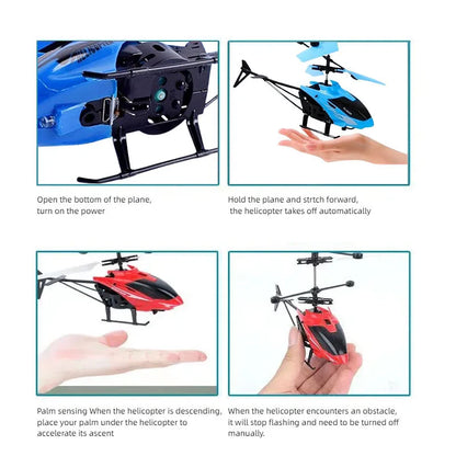 Rechargeable Mini RC Drone – Safe Fall-Resistant Remote Control Helicopter Toy for Kids