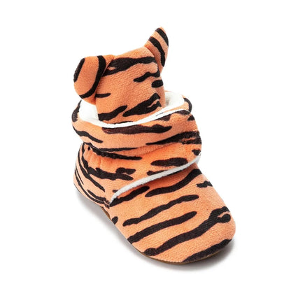 Meckior Newborn Baby Boy & Girl Soft Fleece Booties – Winter Ankle Crib Slippers, Toddler First Walkers