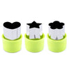 Kids Fruit and Vegetable Cutters Set - Stainless Steel Cookie Sandwich Molds for Bento