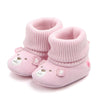 Baby Wool Knitted Shoes for Boys and Girls Newborn Booties Winter Warm Infant Toddler Crib Shoes Classic First Walkers