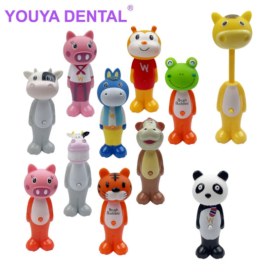 Baby Retractable Toothbrush, Cute Cartoon Animal Shape, 1PC Soft Toothbrush, Kids Dental Oral Care Brush Tool, Training Toothbrush