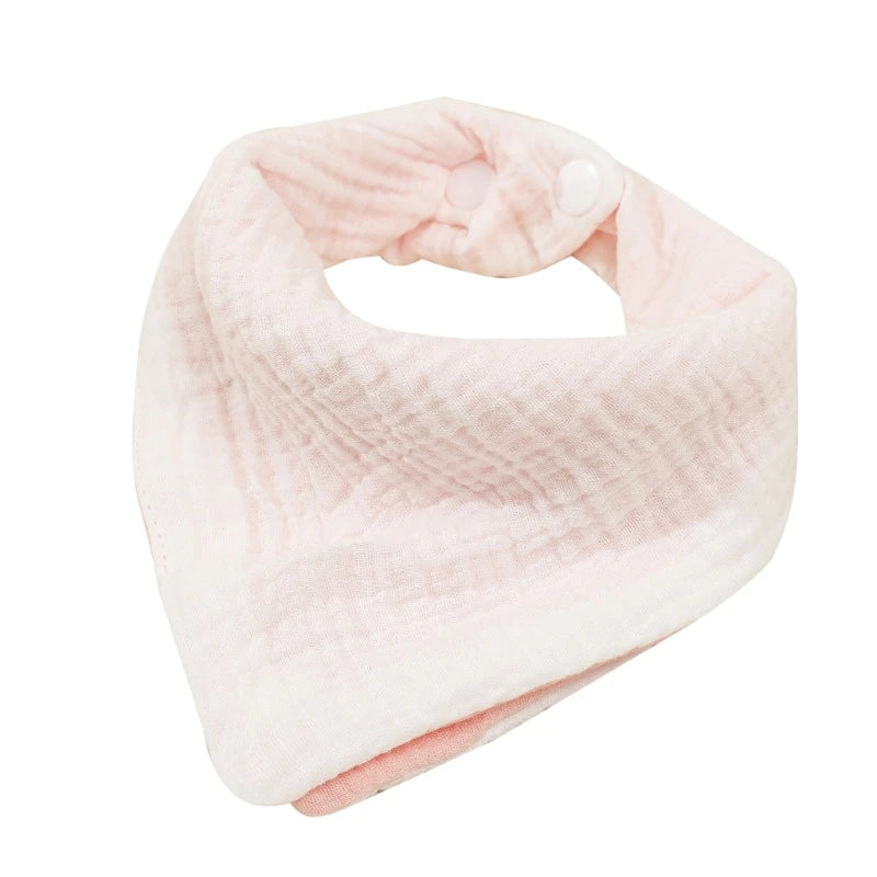 Baby Bandana Bibs | Muslin Drooling Bib for Infants 0-1 Year | High Absorbent Teething & Soothe Towel | Stylish Floral Design - Kidzy Market