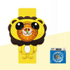 Children’s Cartoon Watch for Ages 2-14 Boys and Girls Soft Silicone Slap Bracelet Student Wristwatch