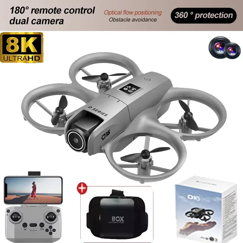 8K WIFI GPS RC Drone – Professional HD Aerial Photography with 180° Dual Camera