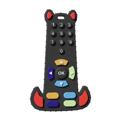 TYRY.HU 1Pc Baby Silicone Teether - Remote Control Shape, Rodent Gum Pain Relief, Sensory Educational Teething Toy for Kids