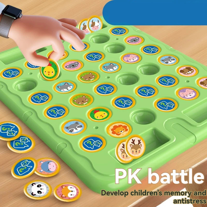 Animal Flip Chess Board Game – Classic Strategy Puzzle, Cognitive Parent-Child Interactive Game, Christmas Party Toy