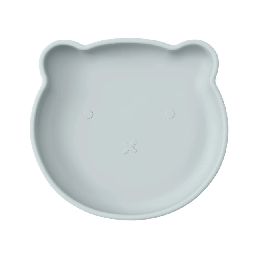 1PC Silicone Baby Suction Plate – Cartoon Bear Shape Feeding Plate for Kids, Baby Food Storage & Eating Training Tableware