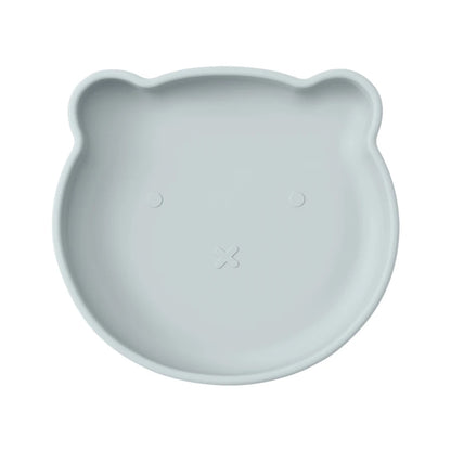 1PC Silicone Baby Suction Plate – Cartoon Bear Shape Feeding Plate for Kids, Baby Food Storage & Eating Training Tableware